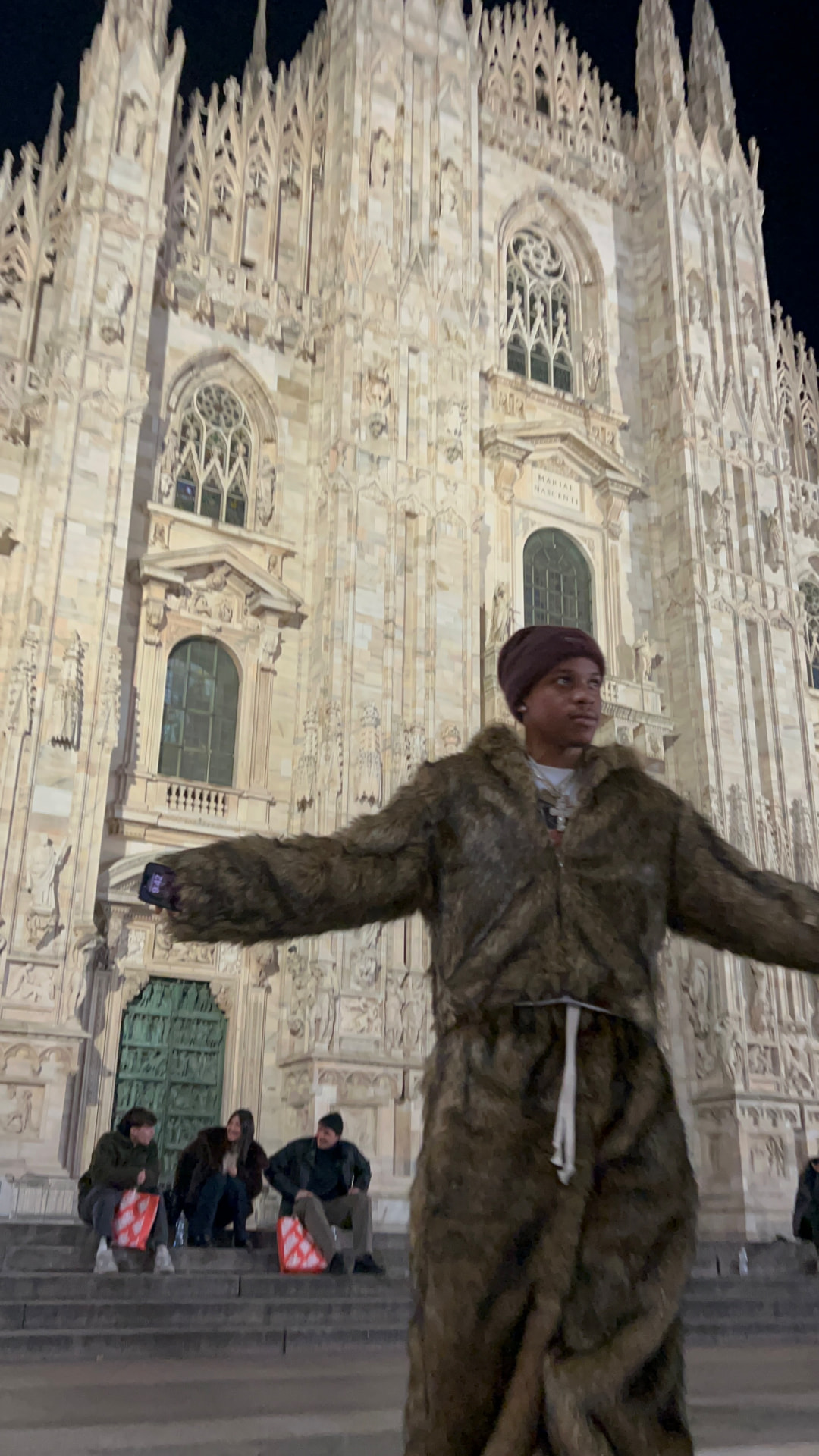 Seshsha Henderson at Milan Cathedral